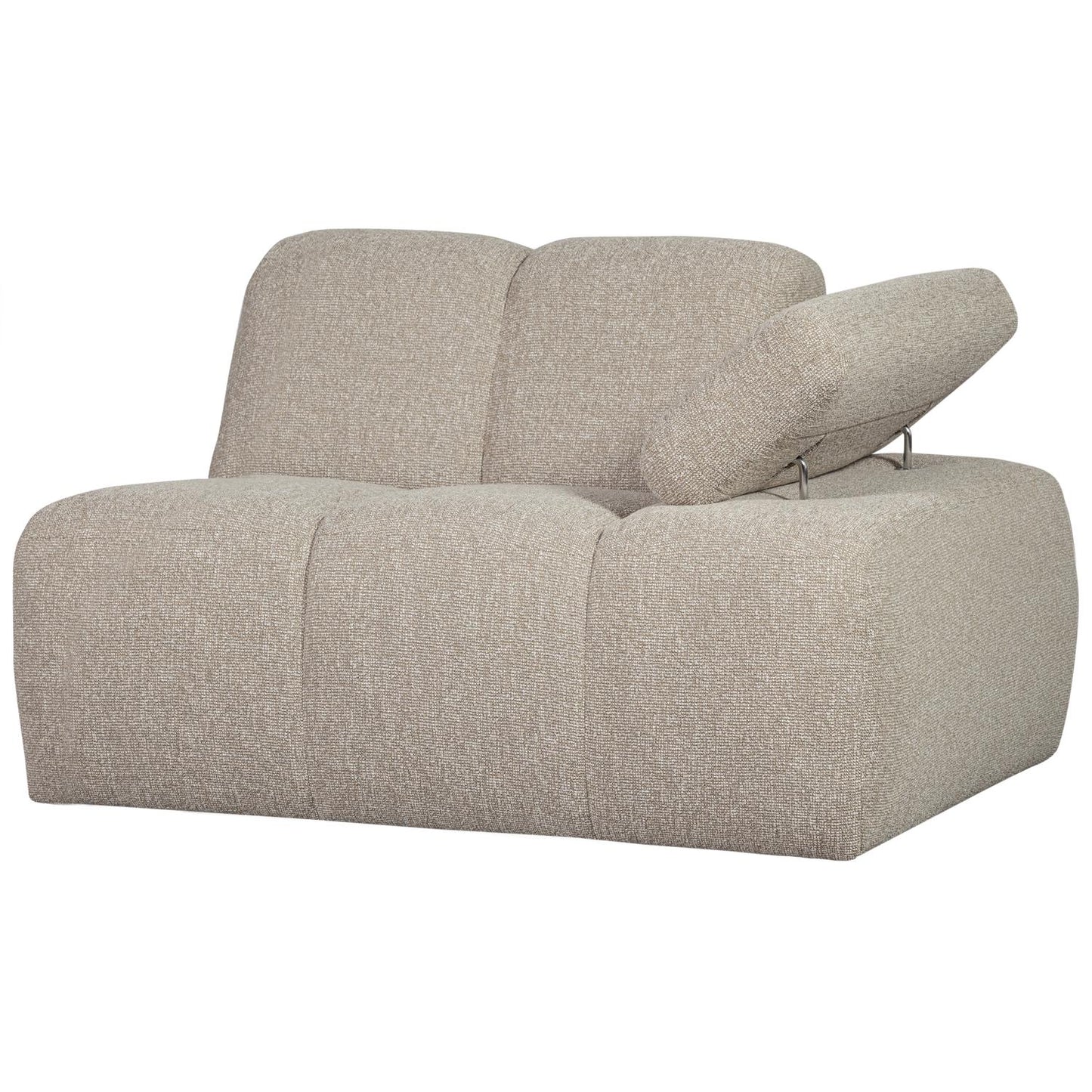 WOOOD Mojo 1-zits bank arm rechts bouclé Beige