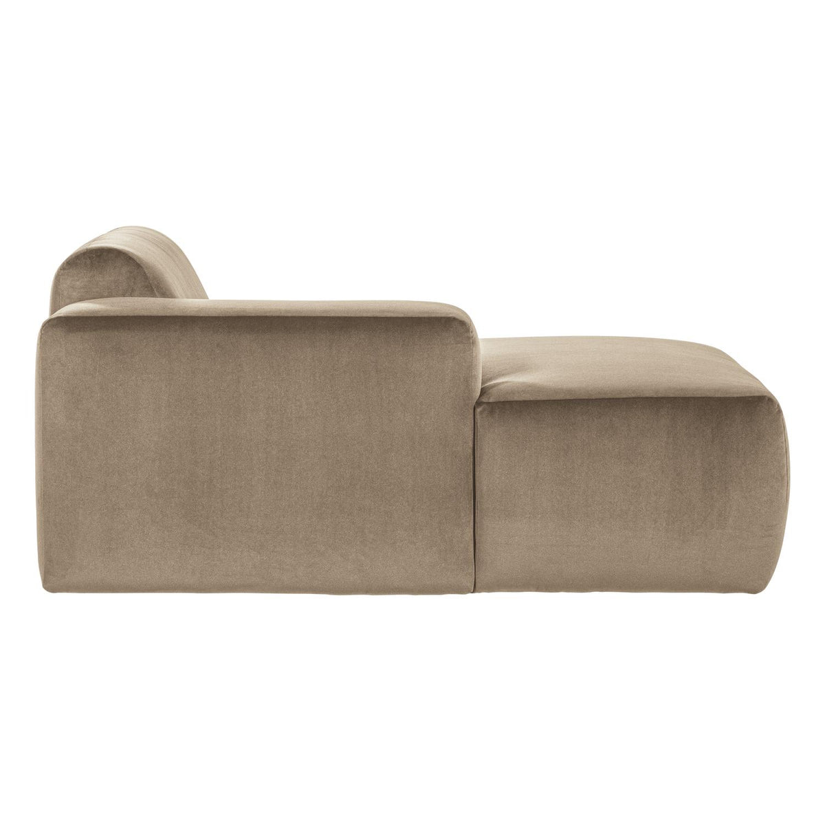 WOOOD Mojo Base chaise longue bank arm links velvet Khaki