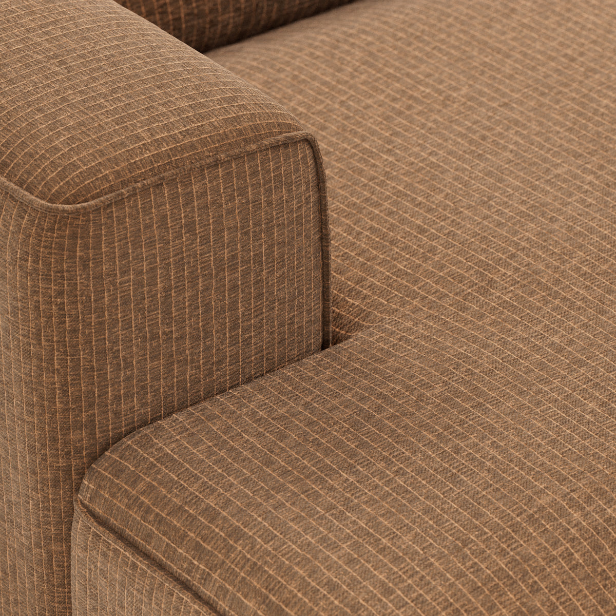 HKliving Flake bank left divan Corduroy Velvet Aged Gold
