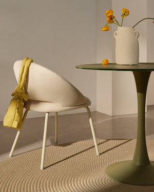 Kave Home Bonali eetkamerstoel chenille Beige