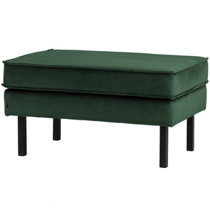 WOOOD Rodeo hocker velvet Bosgroen