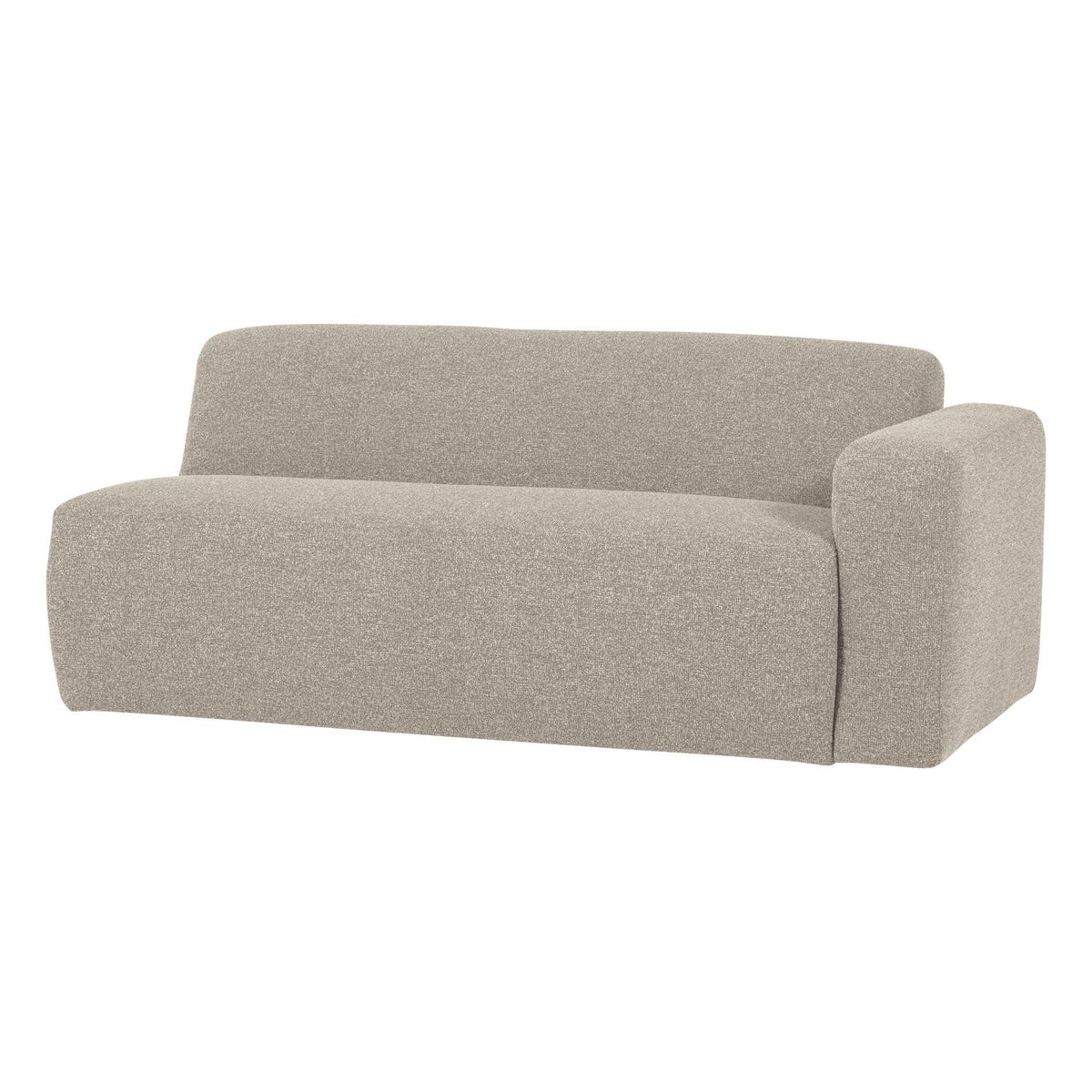 WOOOD Mojo Base 2-zits bank arm rechts bouclé Beige