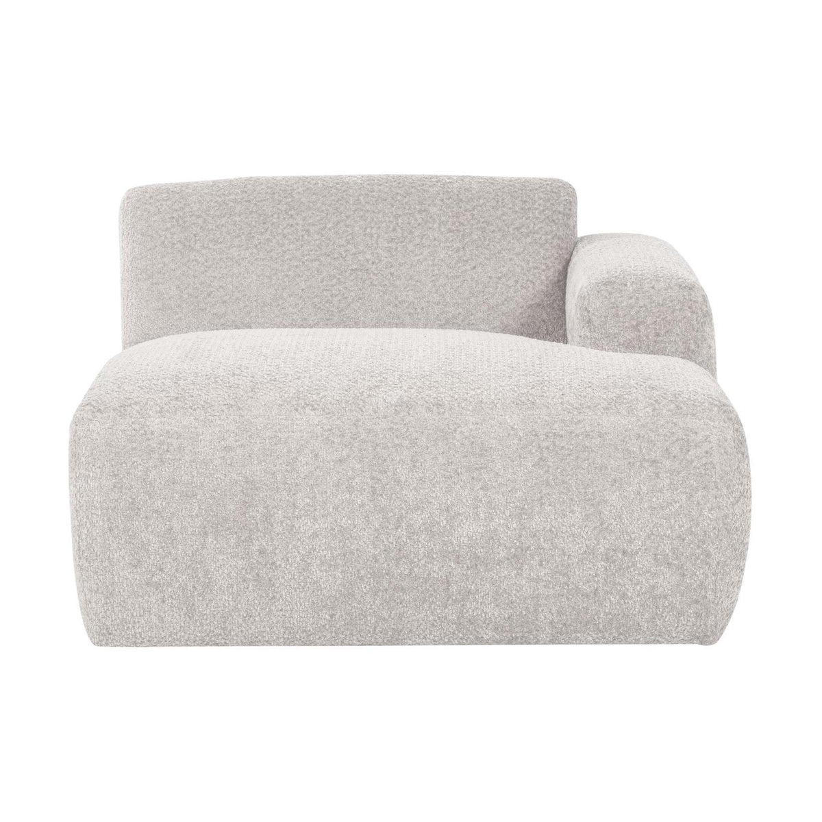 WOOOD Mojo Base chaise longue bank arm rechts wollig Ecru