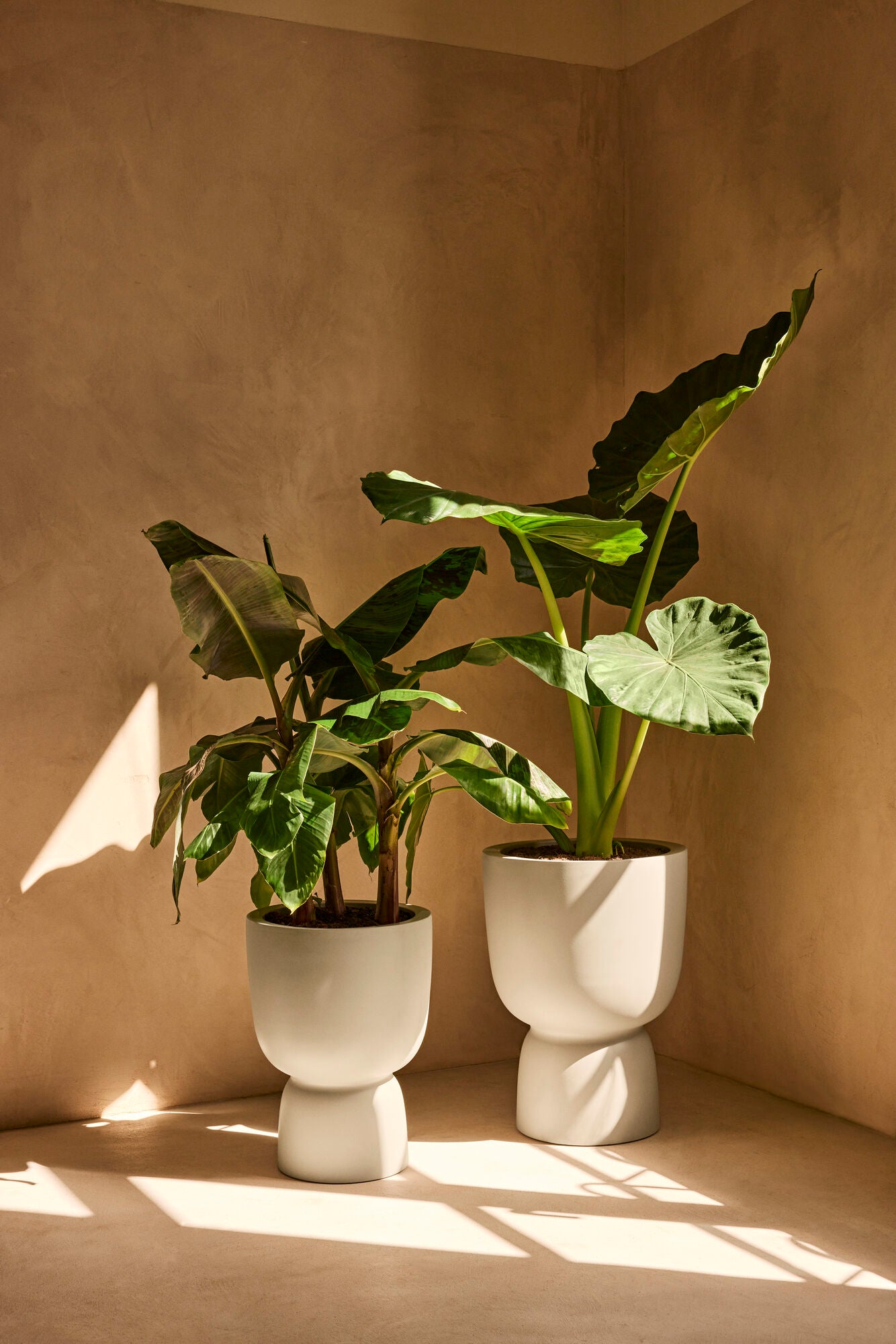 Elho Amber Coupe bloempot Ø35 cm Linen White
