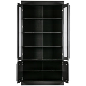 WOOOD Organize vitrinekast Matzwart