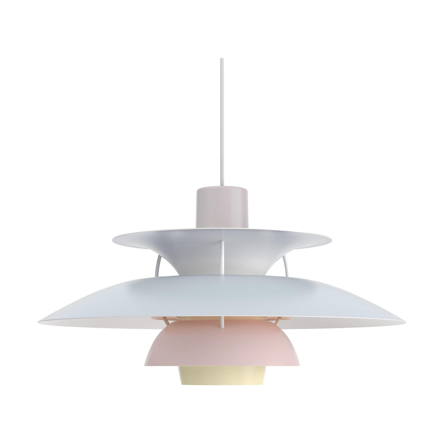 Louis Poulsen PH 5 hanglamp Pastel Oyster Blue Rose