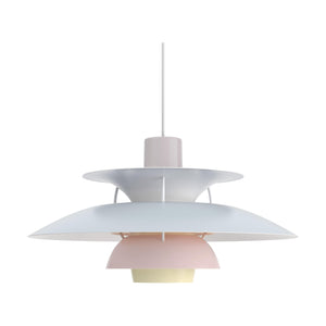 Louis Poulsen PH 5 hanglamp Pastel Oyster Blue Rose