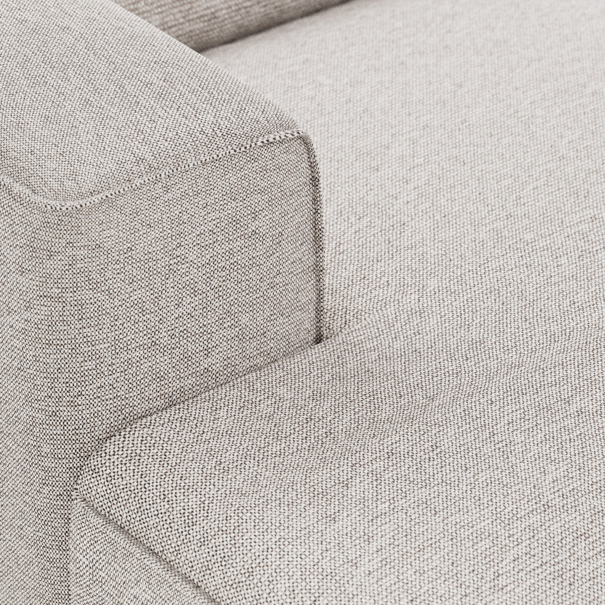 HKliving Flake bank left divan Sneak Light Grey