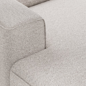 HKliving Flake bank left divan Sneak Light Grey