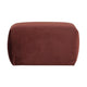 WOOOD Mojo Base poef velvet Kastanjebruin