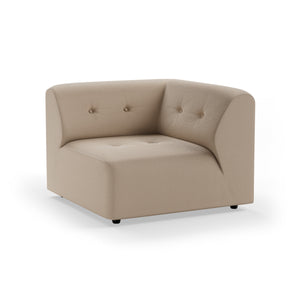 HKliving Vint bank right Knotted Beige