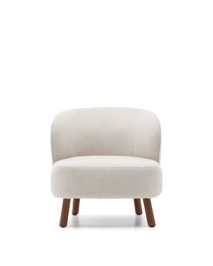 Kave Home Ulit fauteuil Beige walnoot