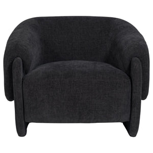 WOOOD Moru fauteuil chenille Denimblauw