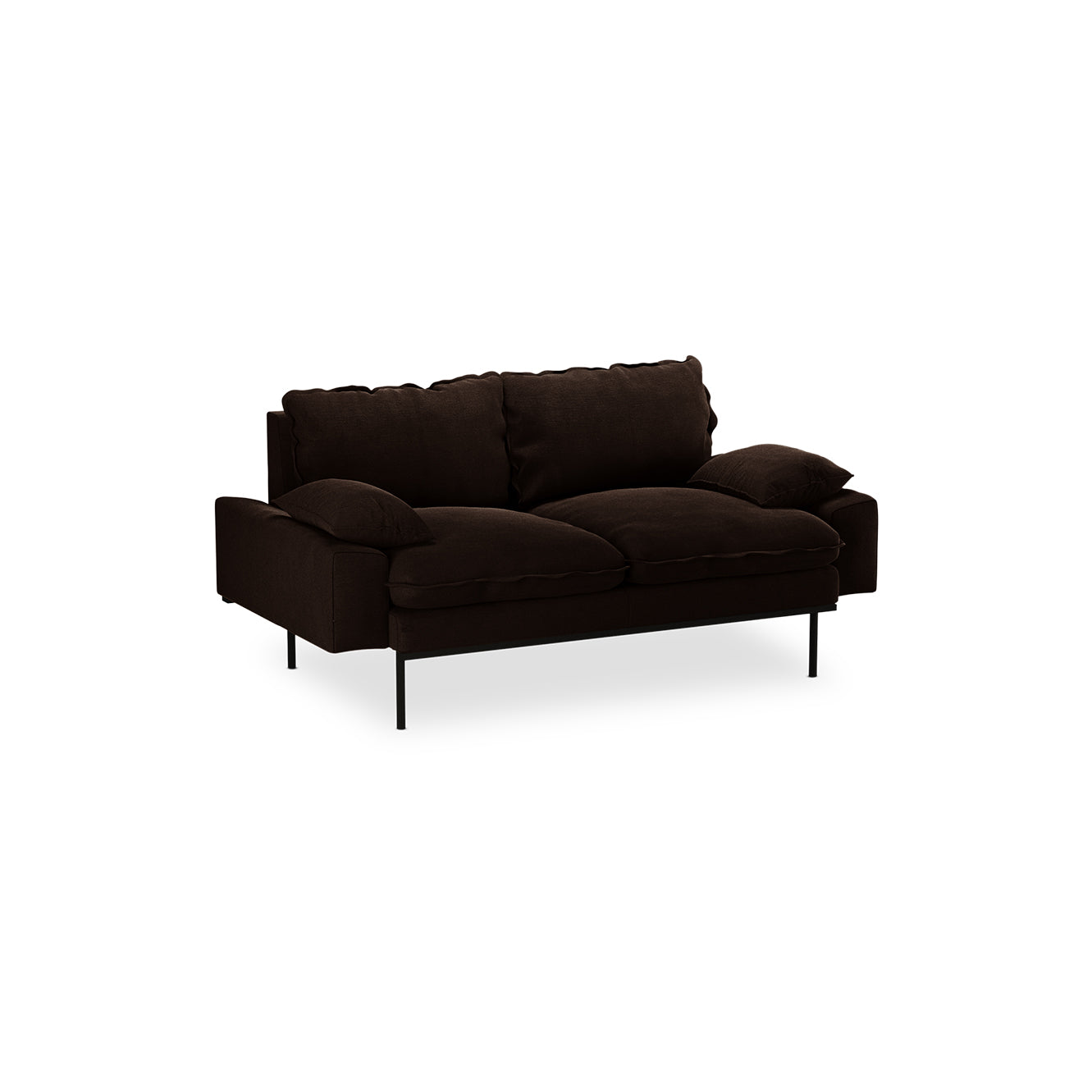HKliving Retro 2-zitsbank Royal Velvet Espresso