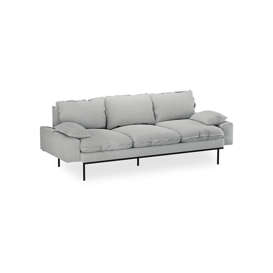 HKliving Retro 3-zitsbank Corduroy Rib Cream
