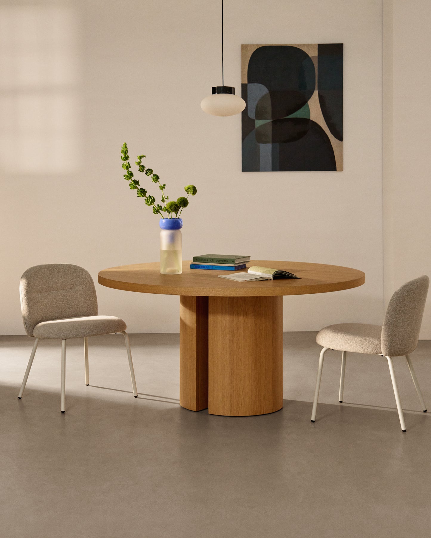 Kave Home Arino eetkamerstoel chenille Beige