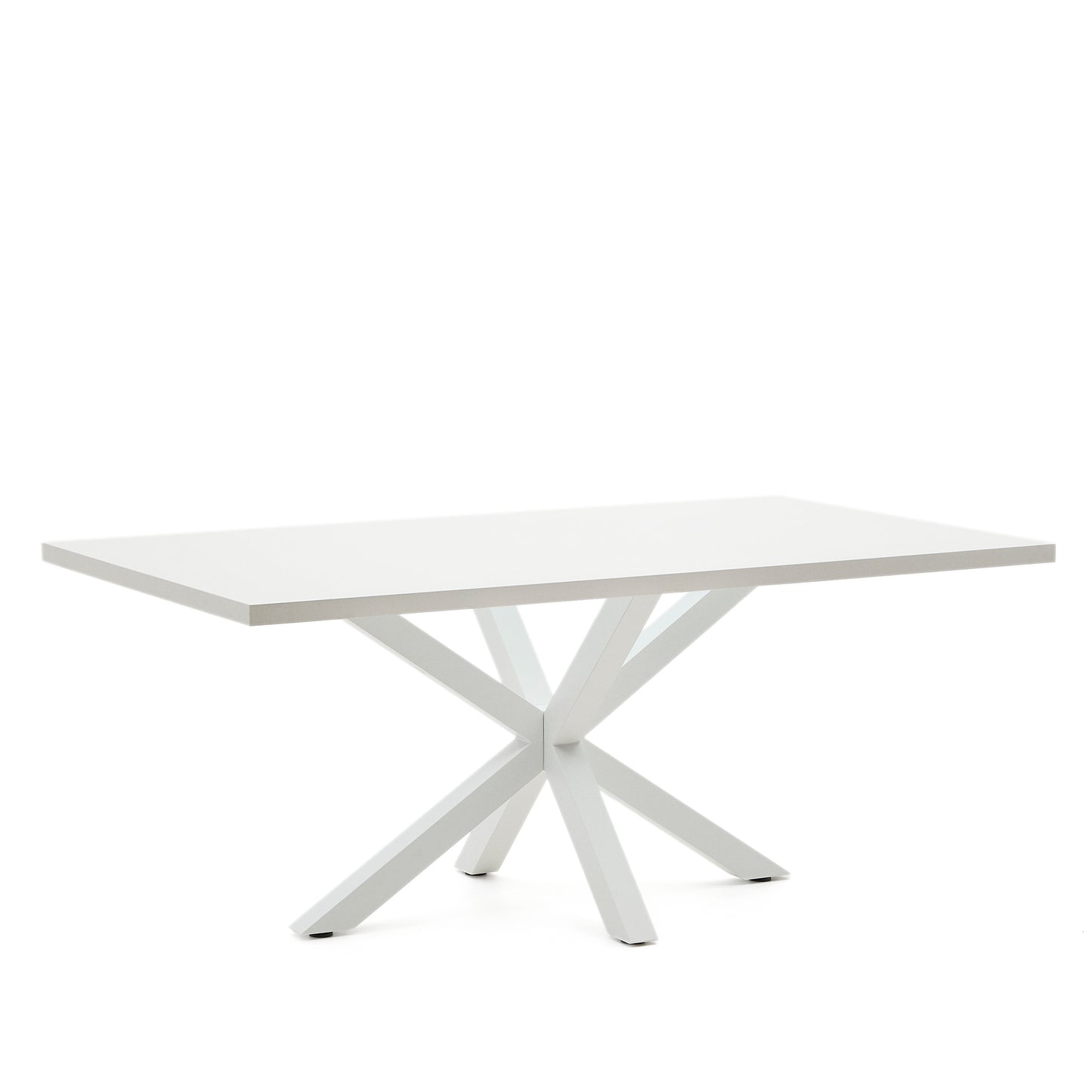 Kave Home Argo eettafel rechthoek 200x100 cm White/White