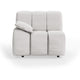 HKliving Wave bank left low arm Corduroy Rib Cream