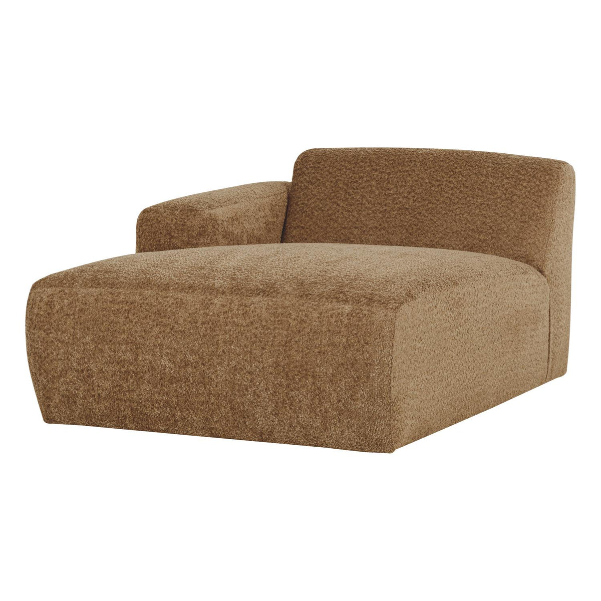 WOOOD Mojo Base chaise longue bank arm links wollig Honinggeel