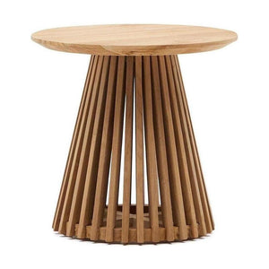 Kave Home Jeanette bijzettafel Ø50 cm Naturel