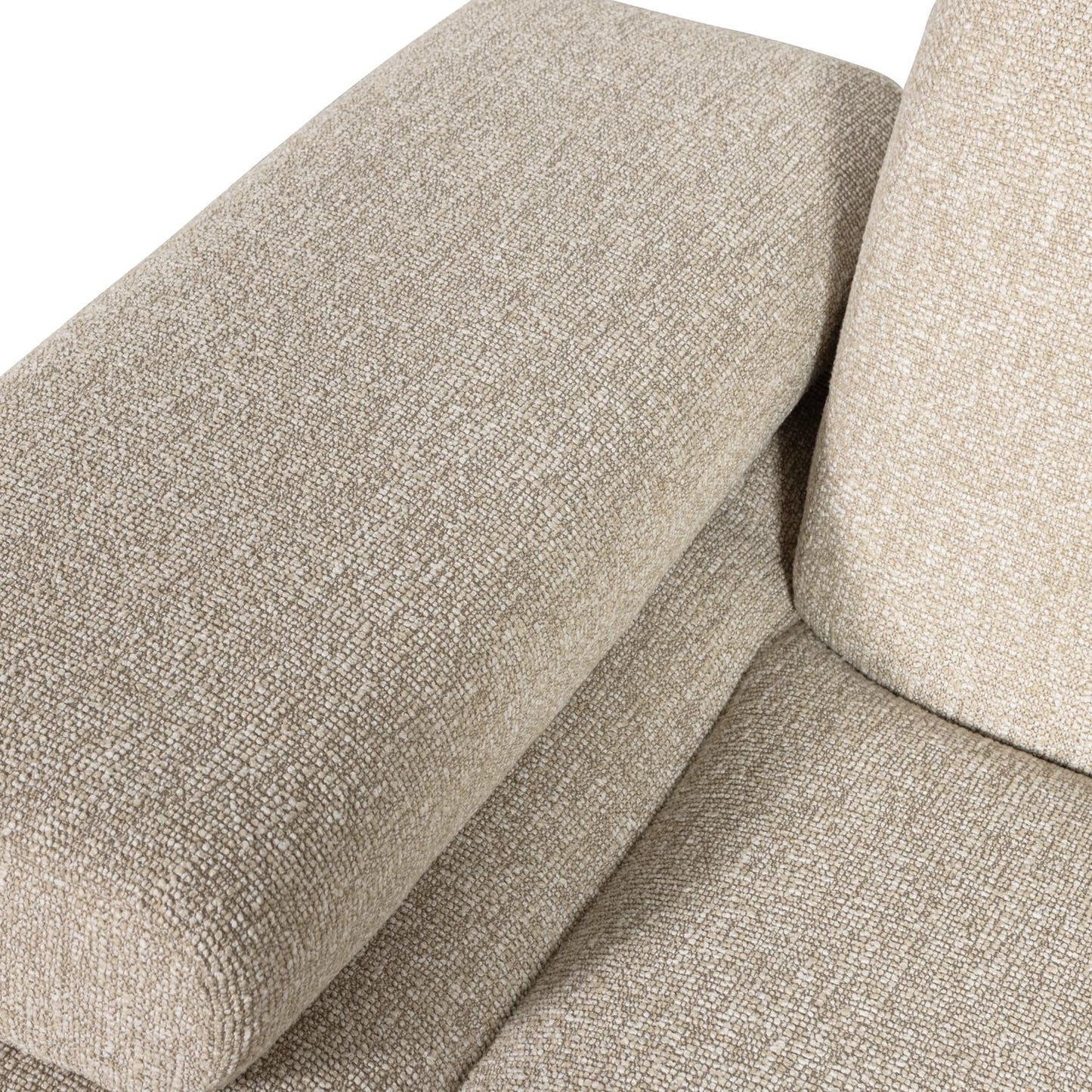 WOOOD Mojo 1-zits bank arm links bouclé Beige