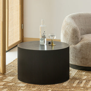 WOOOD Sanne bijzettafel Ø60 cm Zwart