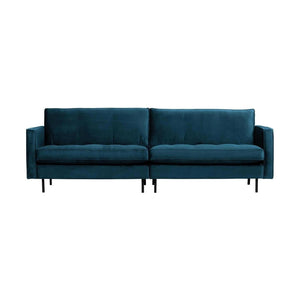 WOOOD Rodeo Classic 3-zits bank velvet Blauw