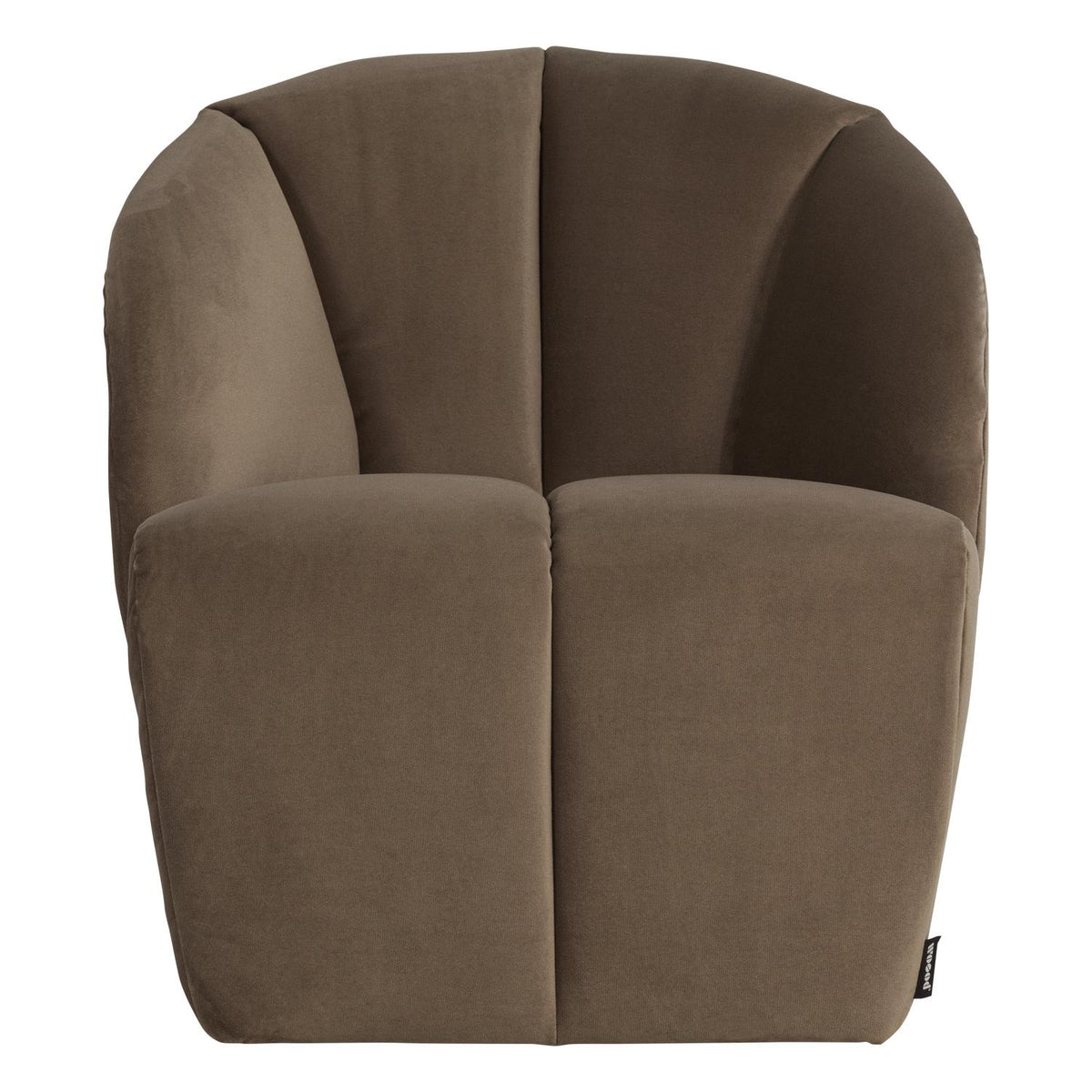 WOOOD Mojo draaifauteuil velvet Taupe