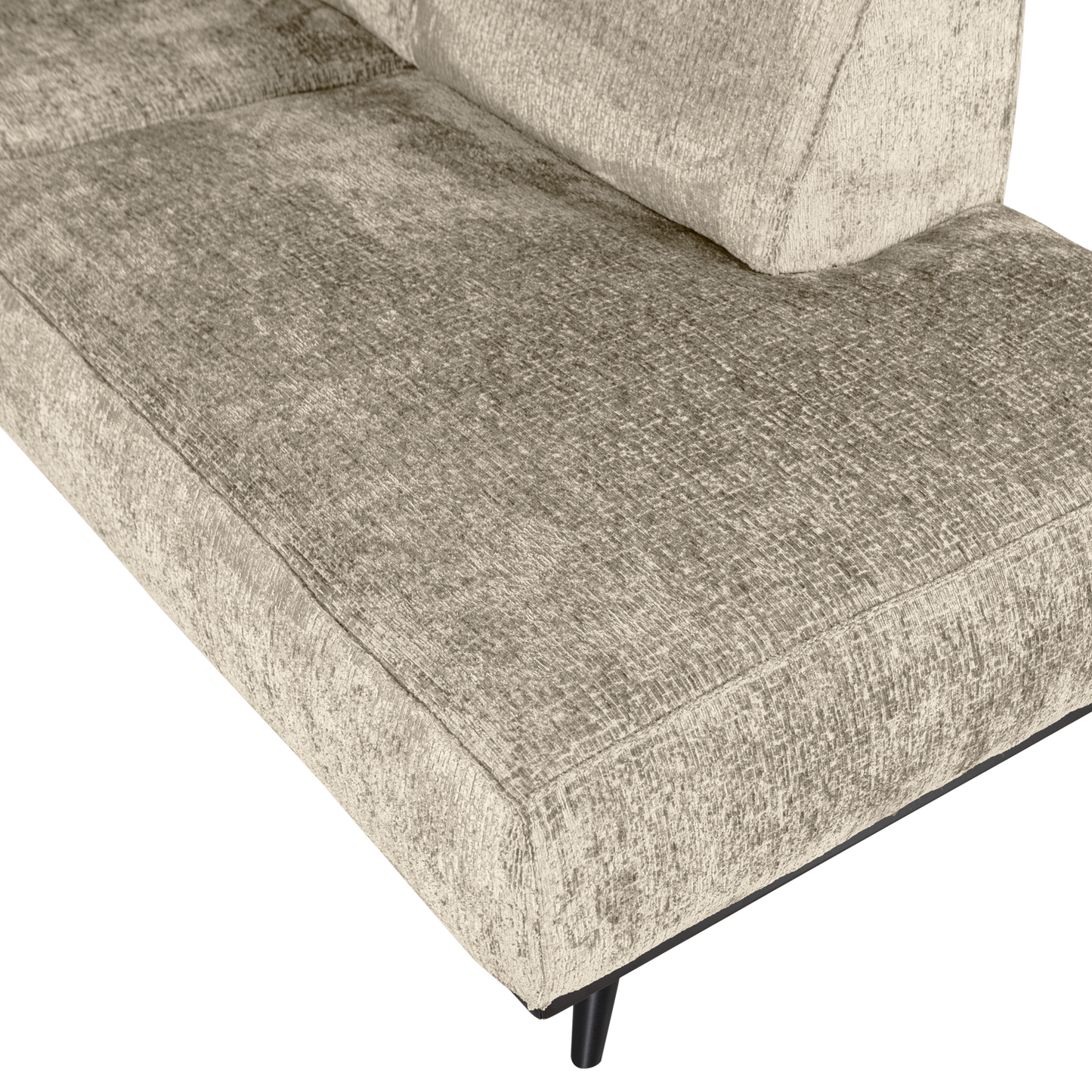 WOOOD Statement hoekbank rechts Structure Velvet Wheatfield