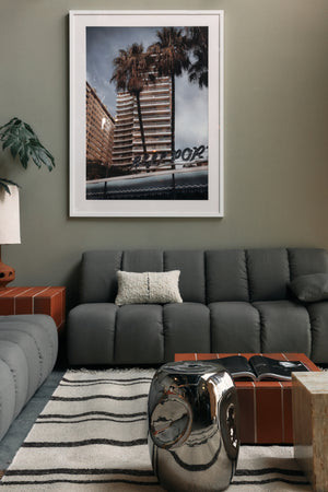 HKliving Wave bank middle Linen Army Green