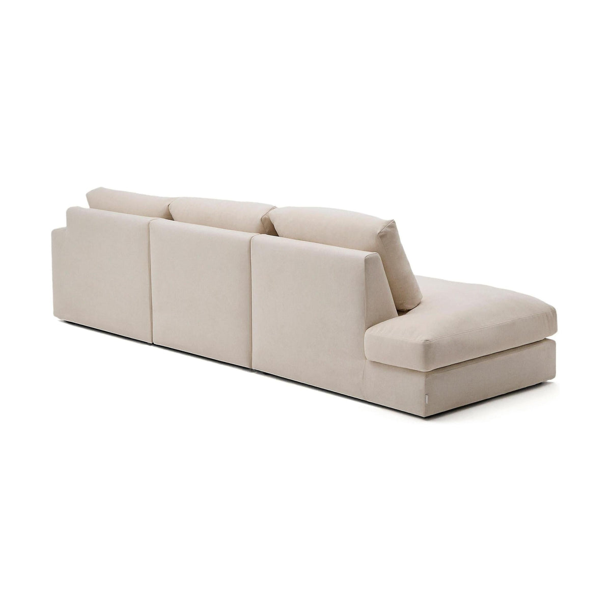 Kave Home Alea 5-zitsbank met chaise longue rechts Beige