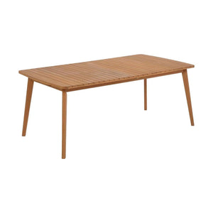 Kave Home Hanzel tuintafel uitschuifbaar rechthoek 183x100 cm Natural