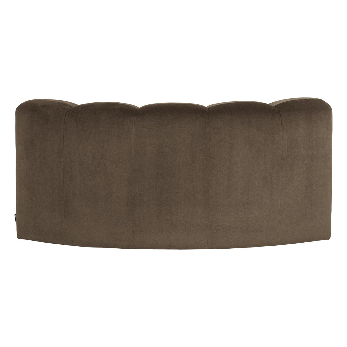 WOOOD Mojo eetbank halfronde hoek rugleuning velvet Taupe