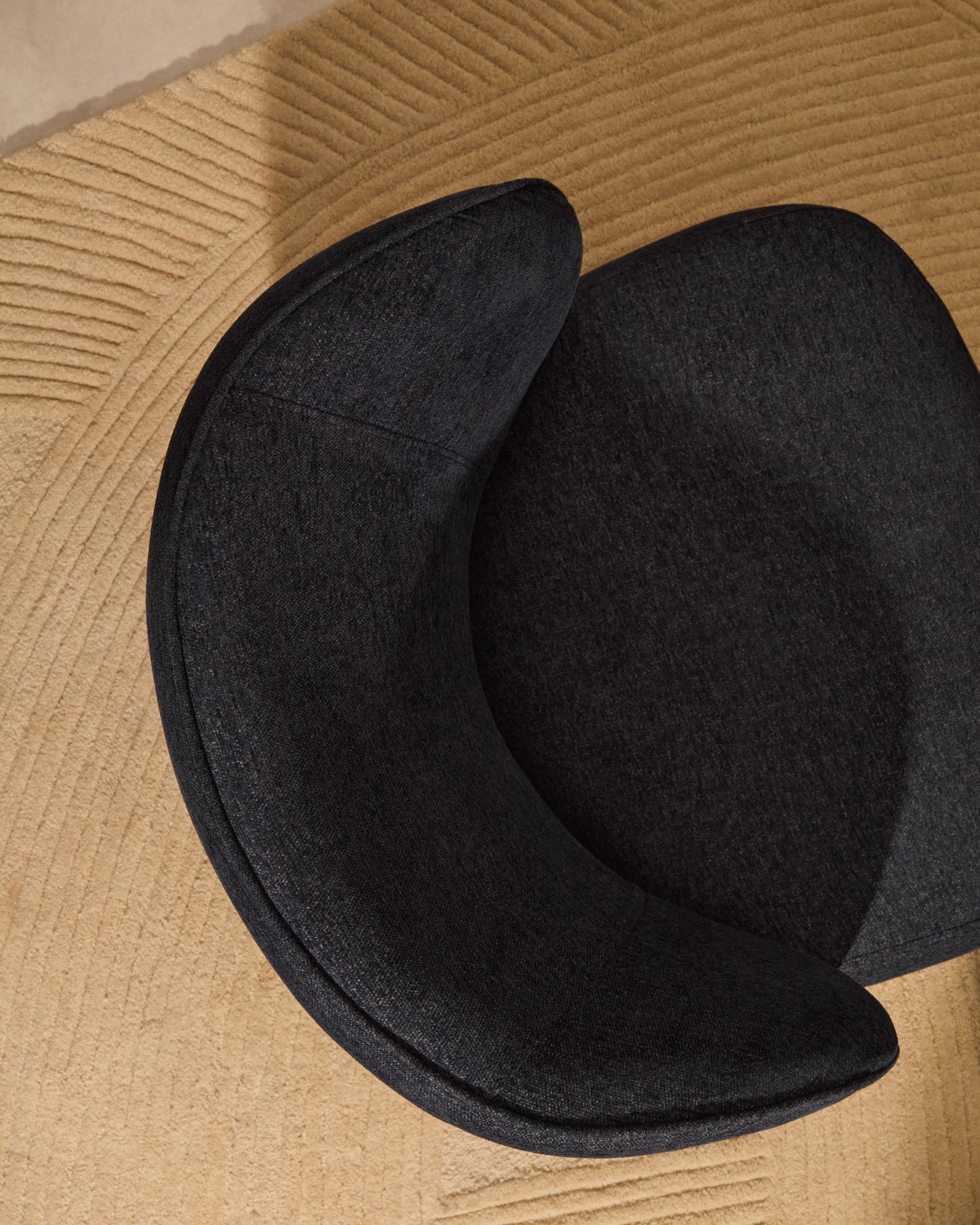 Kave Home Ulit fauteuil Dark Grey naturel