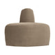 WOOOD Mojo Base eetbank hoek rond rugleuning velvet Khaki