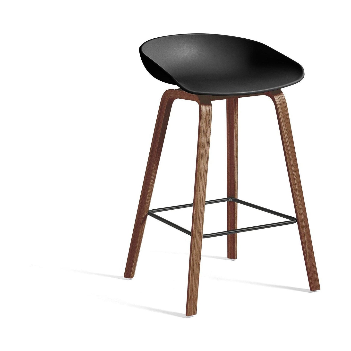 HAY About a Stool AAS 32 barkruk H65 walnoot Black 2.0