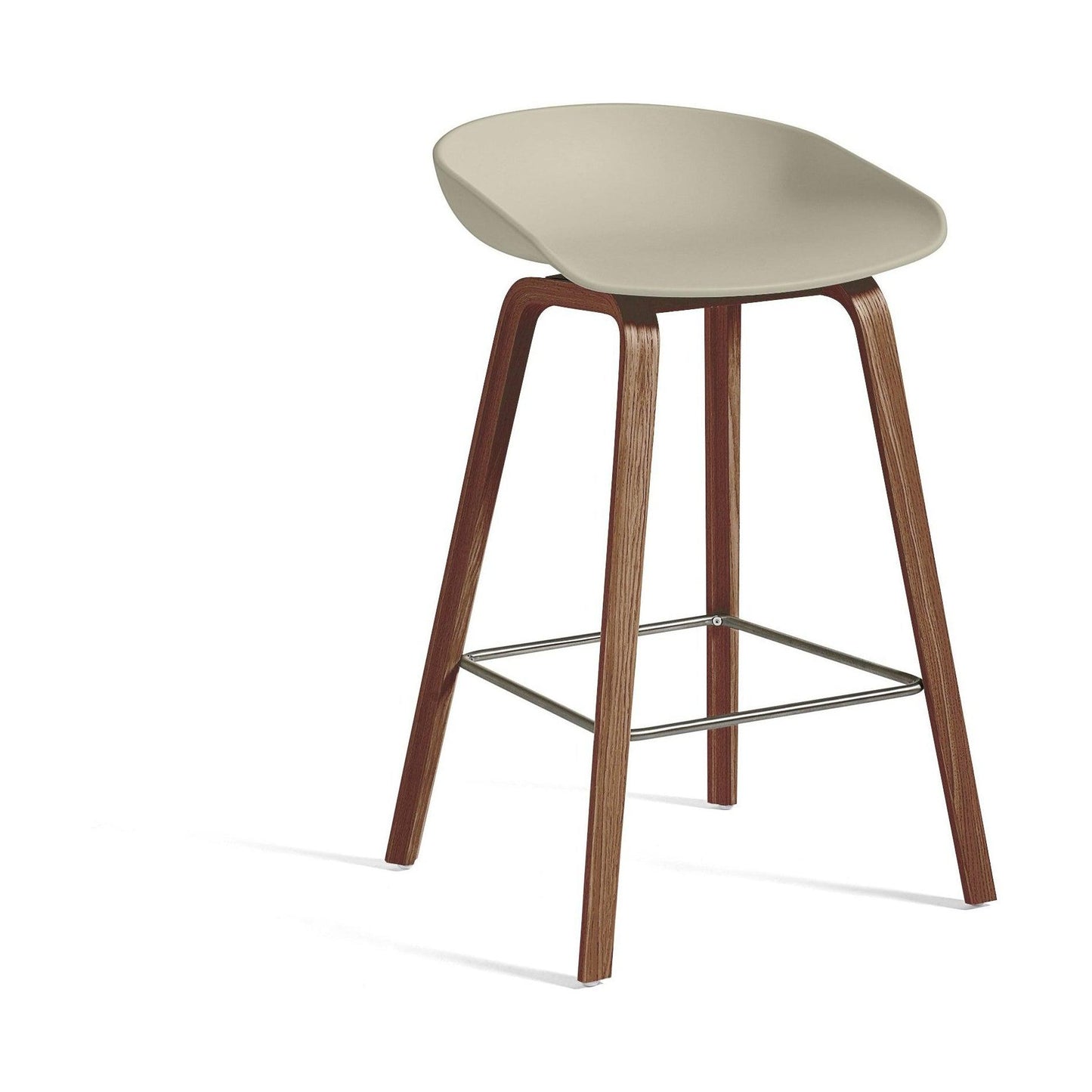 HAY About a Stool AAS 32 barkruk H65 walnoot Pastel Green 2.0
