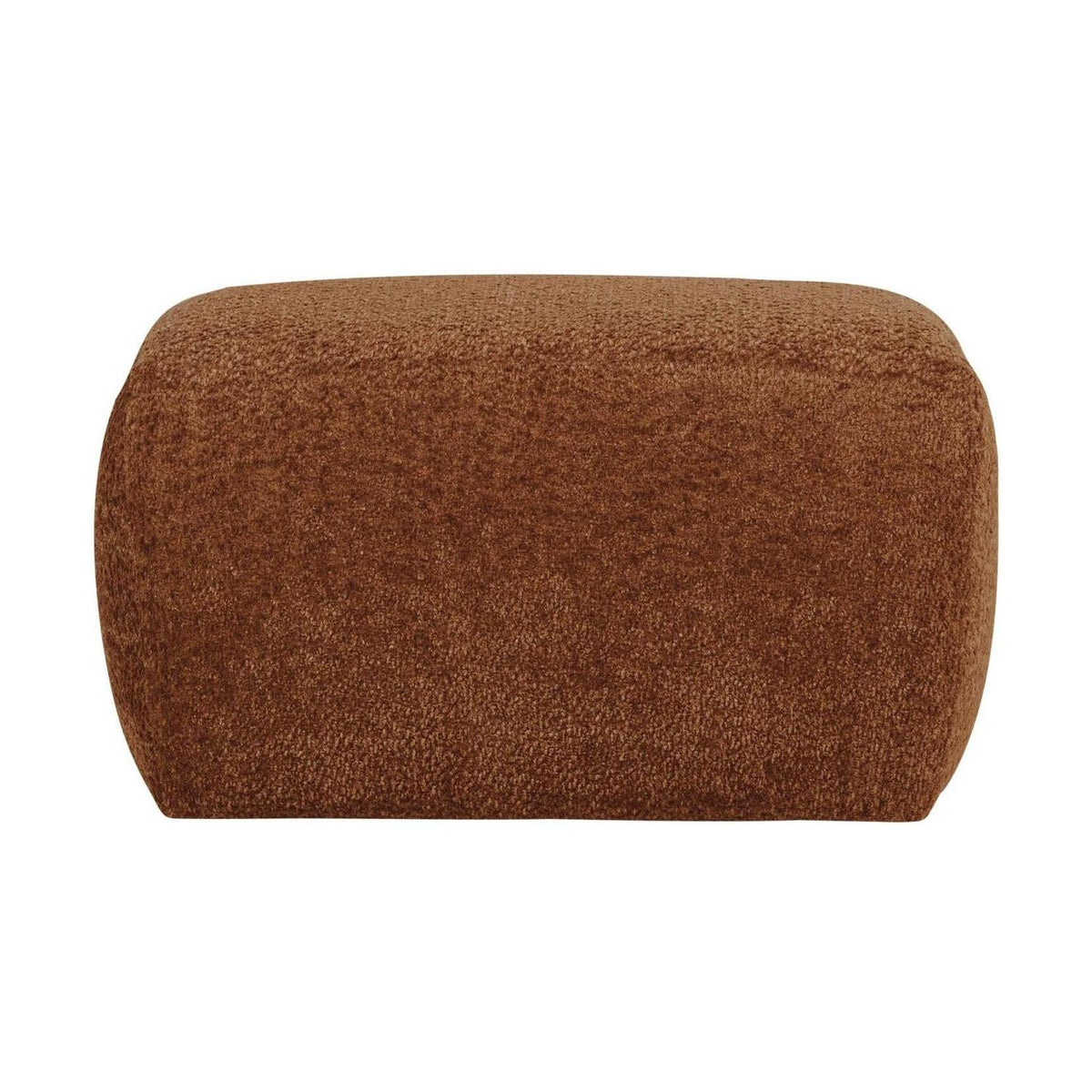 WOOOD Mojo Base poef wollig Roestbruin