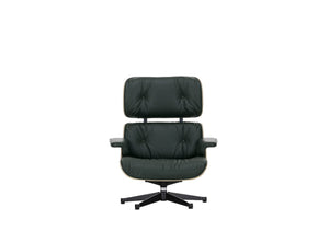 Vitra Eames Loungechair met ottoman Premium Leder Jade noten naturel