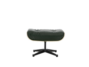 Vitra Eames Loungechair met ottoman Premium Leder Jade noten naturel