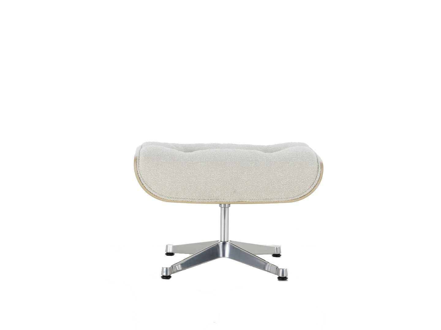 Vitra Eames Loungechair met ottoman Nubia Cream/Pearl kastanje naturel