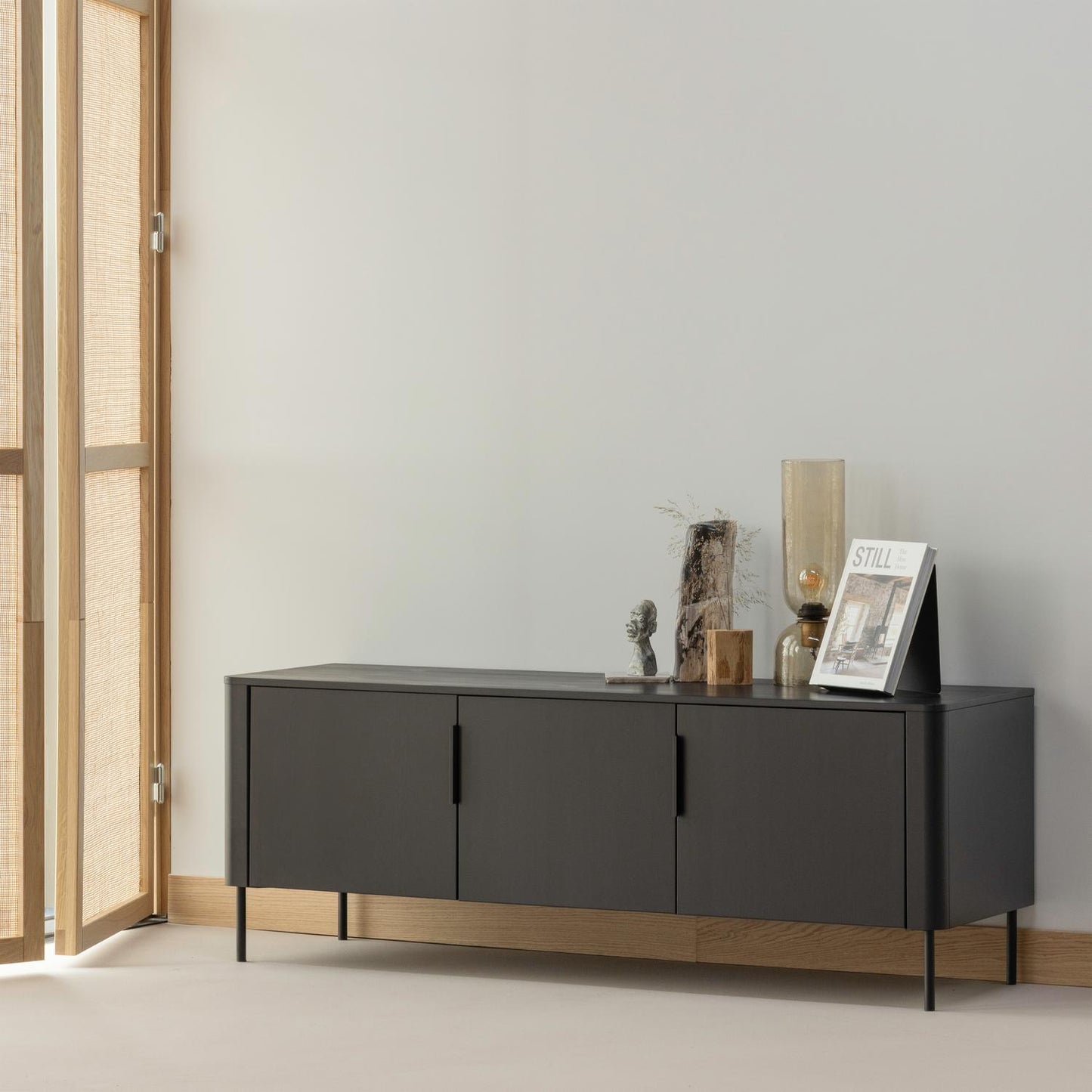 WOOOD Gunnar tv-meubel 154 cm Matzwart