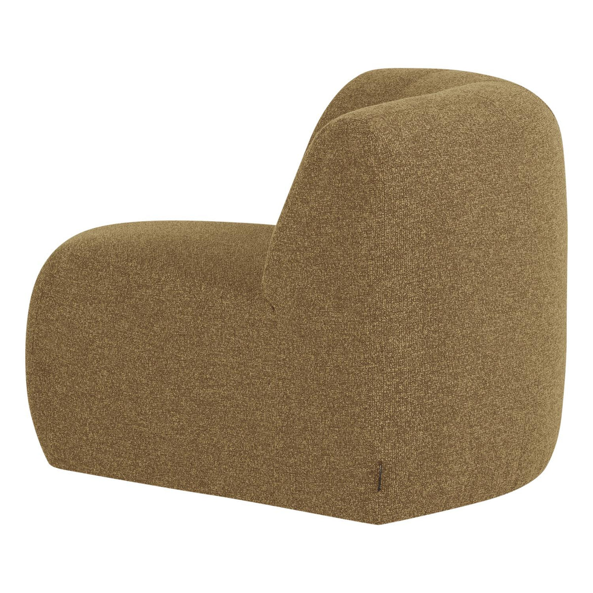 WOOOD Mojo Base bank hoekelement rond bouclé Geel/Bruin