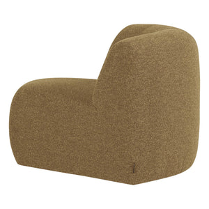 WOOOD Mojo Base bank hoekelement rond bouclé Geel/Bruin