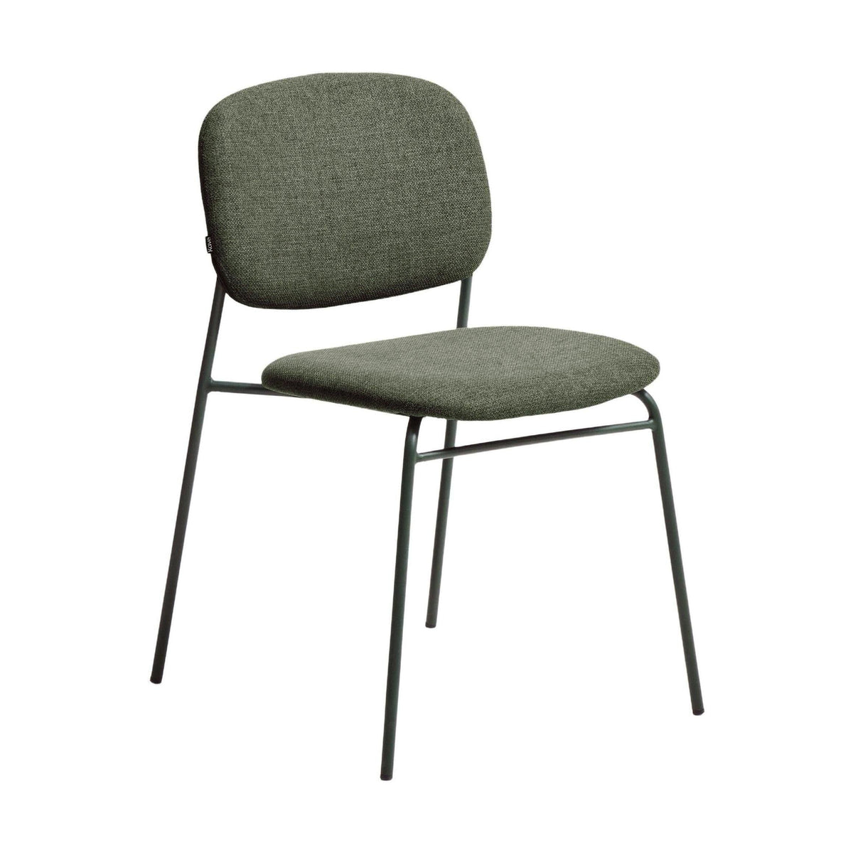 Kave Home Meli eetkamerstoel chenille Green