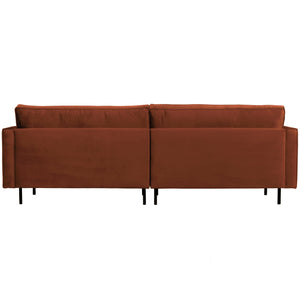 WOOOD Rodeo Classic 3-zits bank velvet Roest