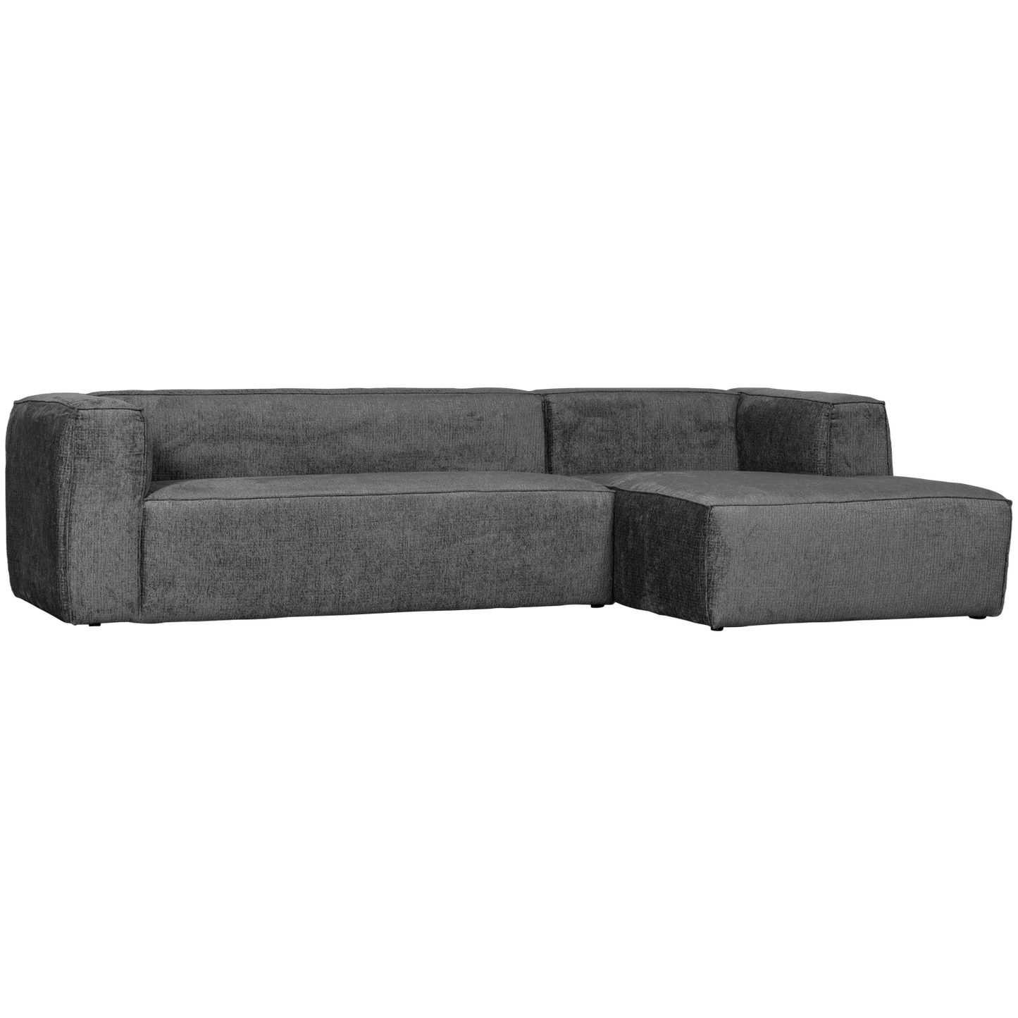WOOOD Bean hoekbank rechts Structure Velvet Cloud Sky