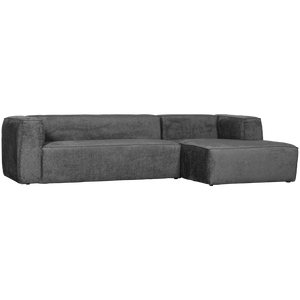 WOOOD Bean hoekbank rechts Structure Velvet Cloud Sky
