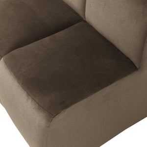 WOOOD Mojo eetkamerbank 84 cm met rugleuning velvet Taupe