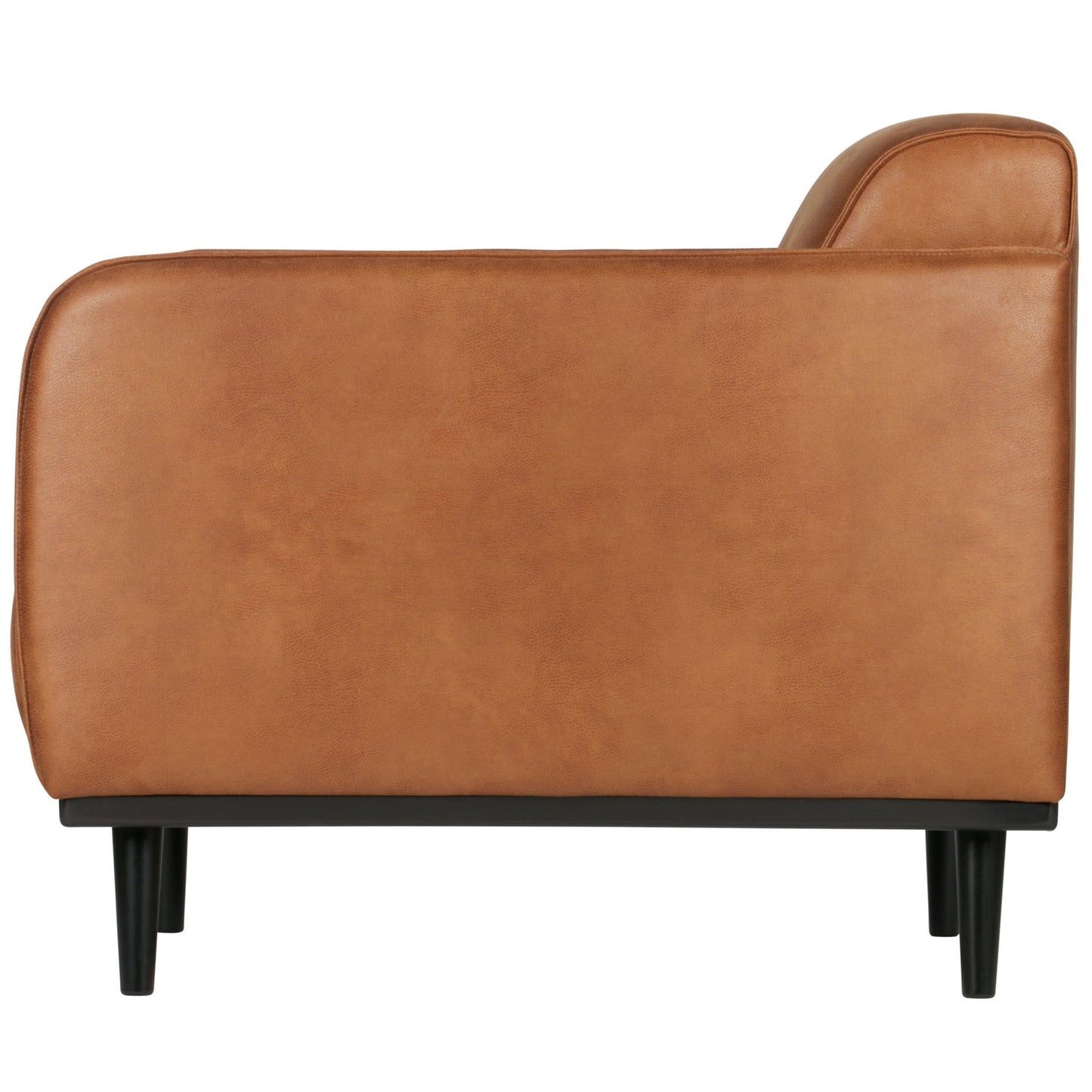 WOOOD Statement fauteuil met arm Ecoleer Cognac